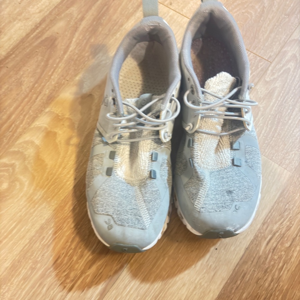 On cloud Terry  Gray Athletic Shoes Sz 6.5 women’s
